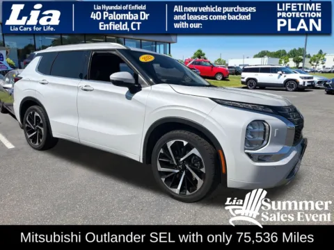 White 2022 Mitsubishi Outlander SEL for sale in Enfield, CT