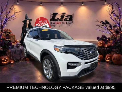 Another view of 2020 Ford Explorer Platinum for sale in Enfield, CT at Lia Hyundai of Enfield