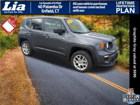 Gray 2023 Jeep Renegade Latitude for sale in Enfield, CT