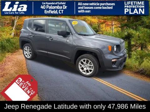 Gray 2023 Jeep Renegade Latitude for sale in Enfield, CT