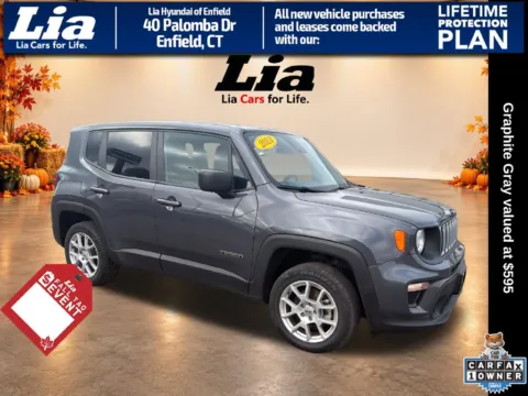 Gray 2023 Jeep Renegade Latitude for sale in Enfield, CT