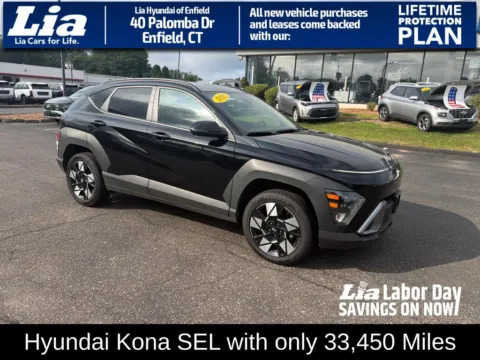 Black 2025 Hyundai Kona SEL for sale in Enfield, CT