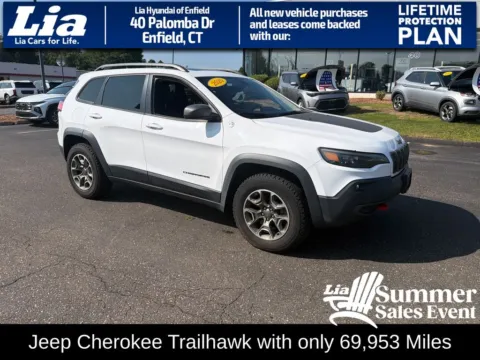 White 2020 Jeep Cherokee Trailhawk for sale in Enfield, CT