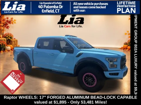 White 2019 Ford F-150 Raptor for sale in Enfield, CT