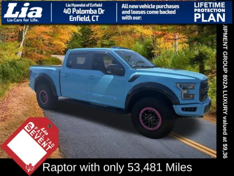 White 2019 Ford F-150 Raptor for sale in Enfield, CT