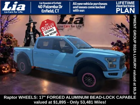 White 2019 Ford F-150 Raptor for sale in Enfield, CT
