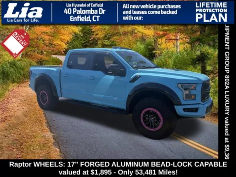 White 2019 Ford F-150 Raptor for sale in Enfield, CT