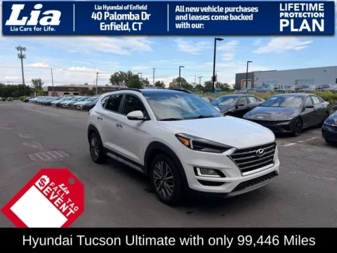 White 2021 Hyundai Tucson Ultimate for sale in Enfield, CT
