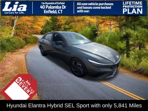 Gray 2025 Hyundai Elantra Hybrid SEL Sport for sale in Enfield, CT