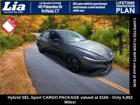 Gray 2025 Hyundai Elantra Hybrid SEL Sport for sale in Enfield, CT