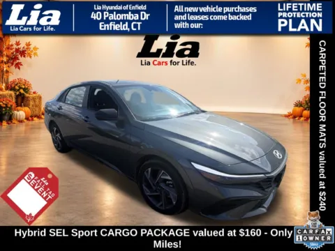 Gray 2025 Hyundai Elantra Hybrid SEL Sport for sale in Enfield, CT