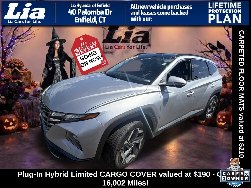 Silver 2023 Hyundai Tucson Plug-In Hybrid Limited for sale in Enfield, CT