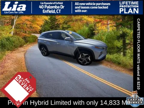 Silver 2023 Hyundai Tucson Plug-In Hybrid Limited for sale in Enfield, CT