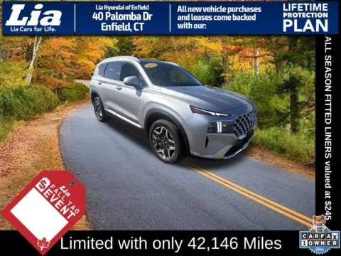 Silver 2023 Hyundai Santa Fe Limited for sale in Enfield, CT