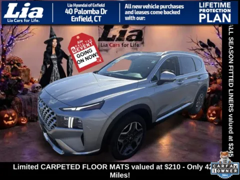 Silver 2023 Hyundai Santa Fe Limited for sale in Enfield, CT