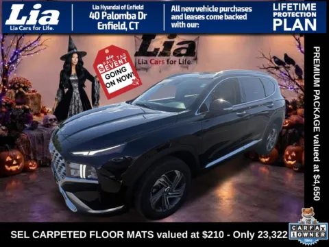 Black 2023 Hyundai Santa Fe SEL for sale in Enfield, CT