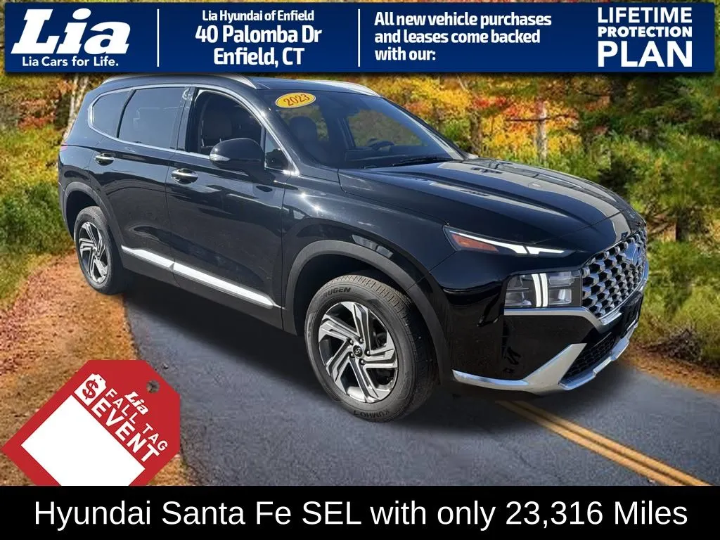 Black 2023 Hyundai Santa Fe SEL for sale in Enfield, CT