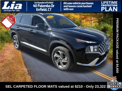 Black 2023 Hyundai Santa Fe SEL for sale in Enfield, CT