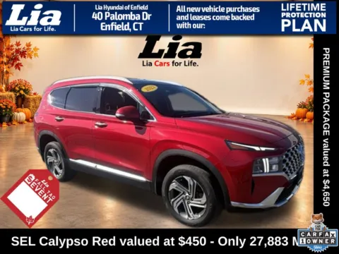 Red 2023 Hyundai Santa Fe SEL for sale in Enfield, CT