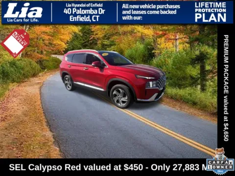 Red 2023 Hyundai Santa Fe SEL for sale in Enfield, CT