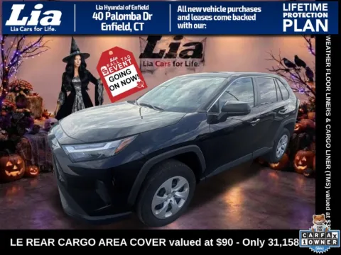 Black 2024 Toyota RAV4 LE for sale in Enfield, CT