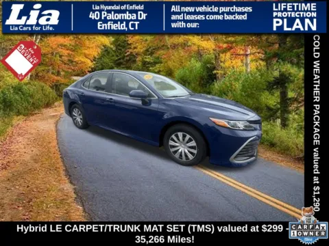 Blue 2024 Toyota Camry Hybrid LE for sale in Enfield, CT