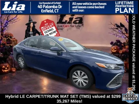 Blue 2024 Toyota Camry Hybrid LE for sale in Enfield, CT