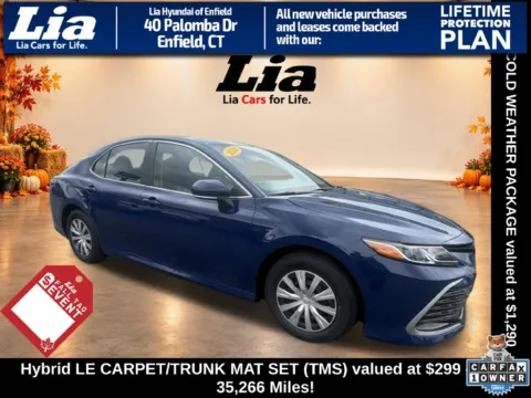 Blue 2024 Toyota Camry Hybrid LE for sale in Enfield, CT