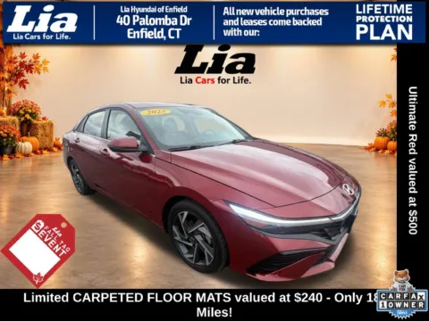 Red 2025 Hyundai Elantra Limited for sale in Enfield, CT