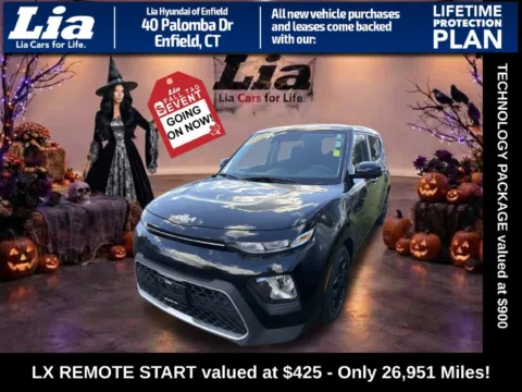 Black 2022 Kia Soul LX for sale in Enfield, CT