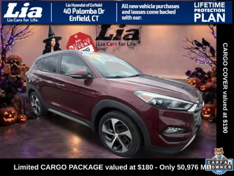 Red 2017 Hyundai Tucson Limited for sale in Enfield, CT