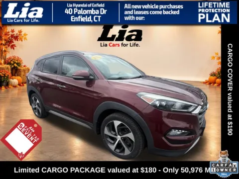 Red 2017 Hyundai Tucson Limited for sale in Enfield, CT