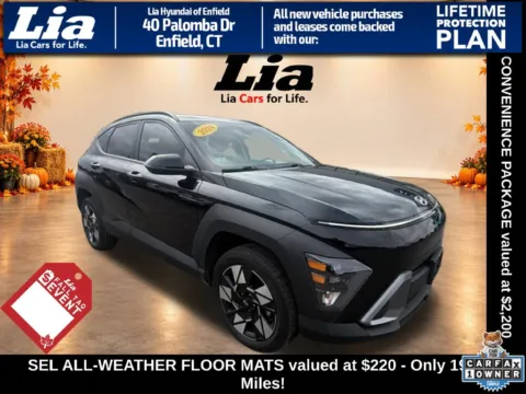 Black 2024 Hyundai Kona SEL for sale in Enfield, CT