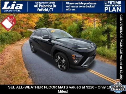 Black 2024 Hyundai Kona SEL for sale in Enfield, CT