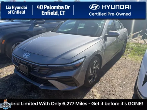 Gray 2025 Hyundai Elantra Hybrid Limited for sale in Enfield, CT