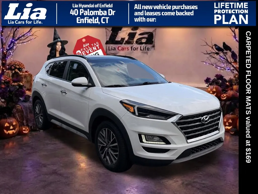 White 2021 Hyundai Tucson Ultimate for sale in Enfield, CT