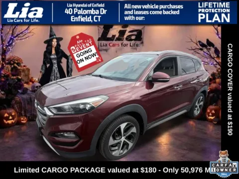 Red 2017 Hyundai Tucson Limited for sale in Enfield, CT