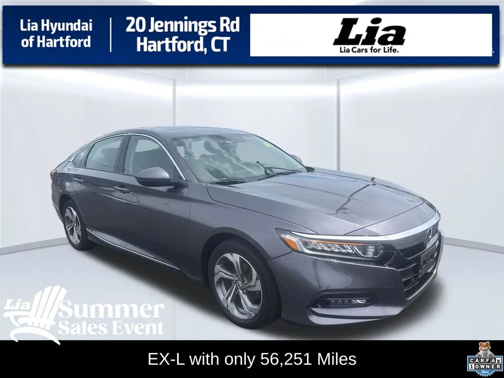 Gray 2020 Honda Accord EX-L for sale in Hartford, CT