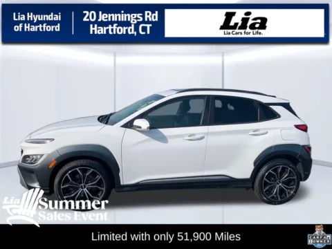 White 2023 Hyundai Kona Limited for sale in Hartford, CT