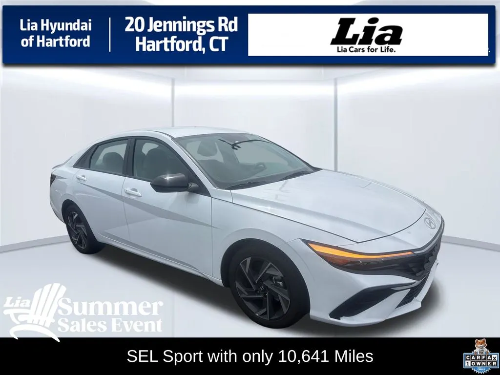 White 2025 Hyundai Elantra SEL Sport for sale in Hartford, CT