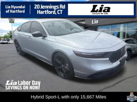 Silver 2024 Honda Accord Hybrid Sport-L for sale in Hartford, CT