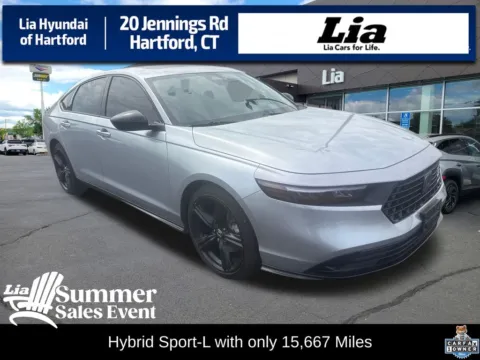 Silver 2024 Honda Accord Hybrid Sport-L for sale in Hartford, CT