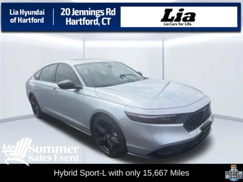 Silver 2024 Honda Accord Hybrid Sport-L for sale in Hartford, CT