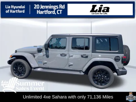 Gray 2022 Jeep Wrangler Unlimited Sahara 4xe for sale in Hartford, CT