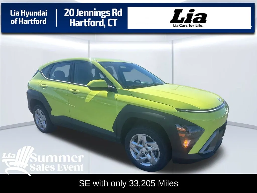 Yellow 2024 Hyundai Kona SE for sale in Hartford, CT