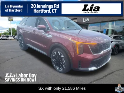 Red 2024 Kia Sorento SX for sale in Hartford, CT