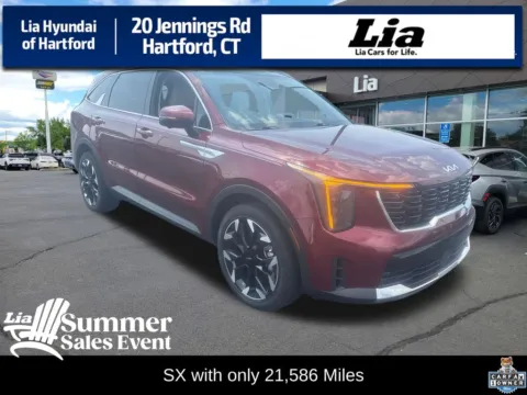 Red 2024 Kia Sorento SX for sale in Hartford, CT