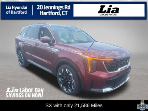 Red 2024 Kia Sorento SX for sale in Hartford, CT