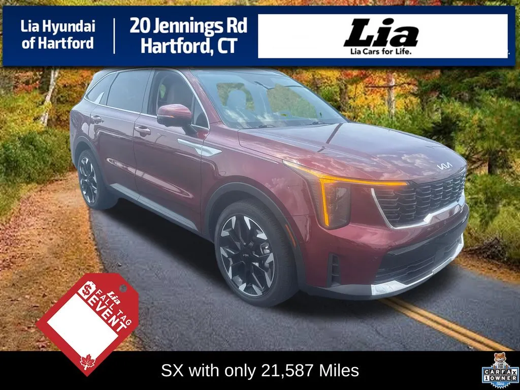 Red 2024 Kia Sorento SX for sale in Hartford, CT