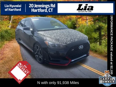 Black 2020 Hyundai Veloster N for sale in Hartford, CT